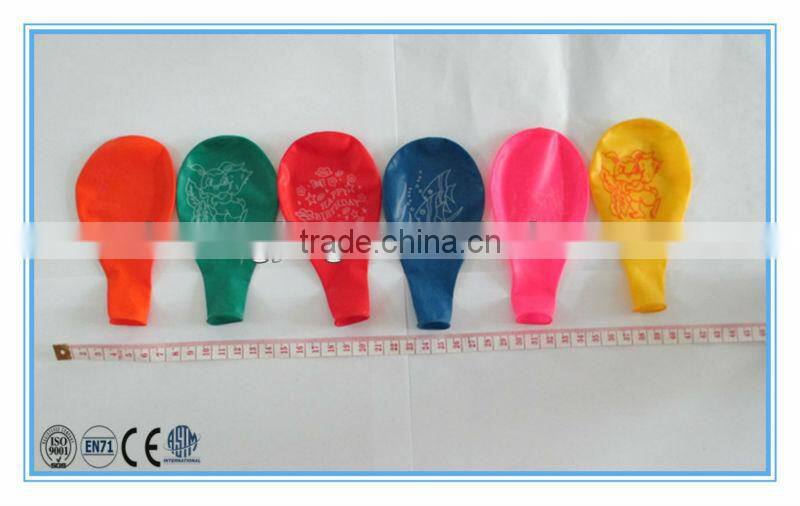 1.9g 12 inch Latex flat balloon