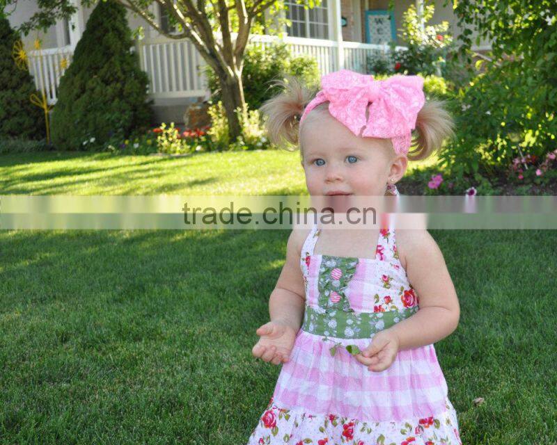 Lovely mixed color lace bowknot headband, flower lace headband baby headband Alibaba 2016