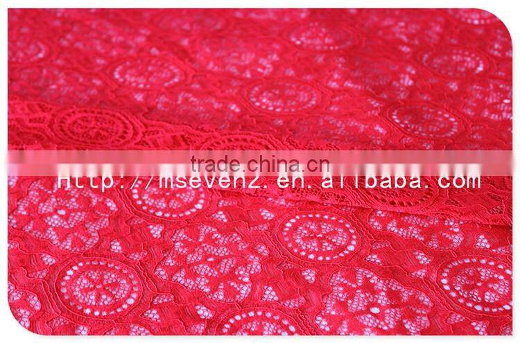 Fashion Design Polyester with spandex Lingerie Stretch fabric in Red