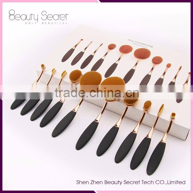 12pcs aluminum handle make up brush sets makeup use