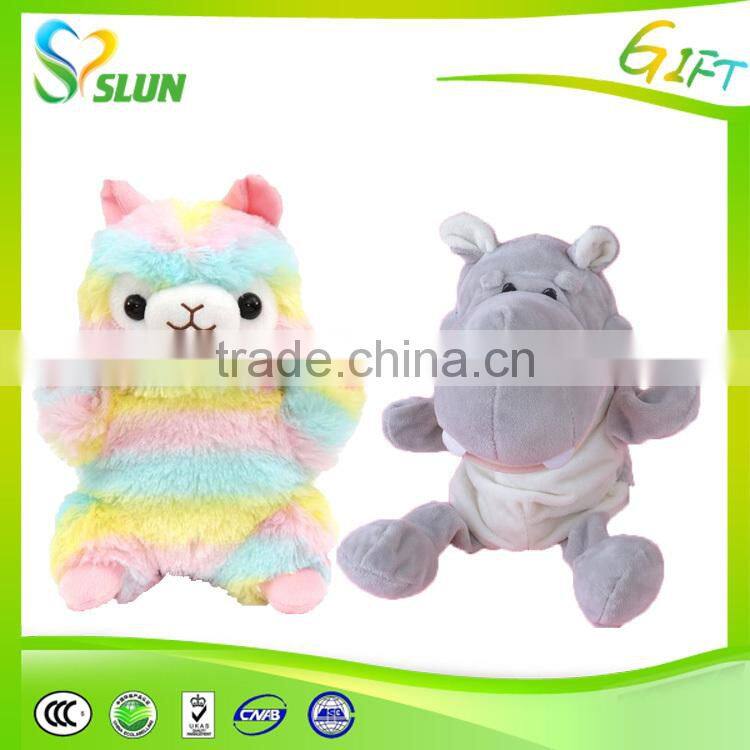 Customized cheap animal finger animal hand puppet