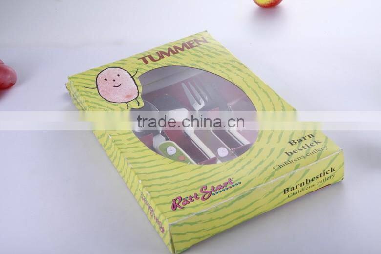 Factory supplier of stainless steel cute dinnerware sets of spoon and fork