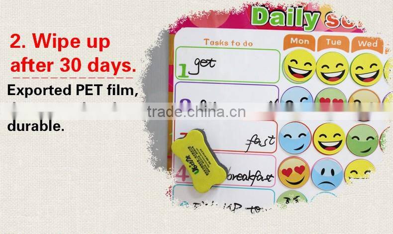 custom magnetic weekly planner fridge magnetic board to-do list kids chores chart