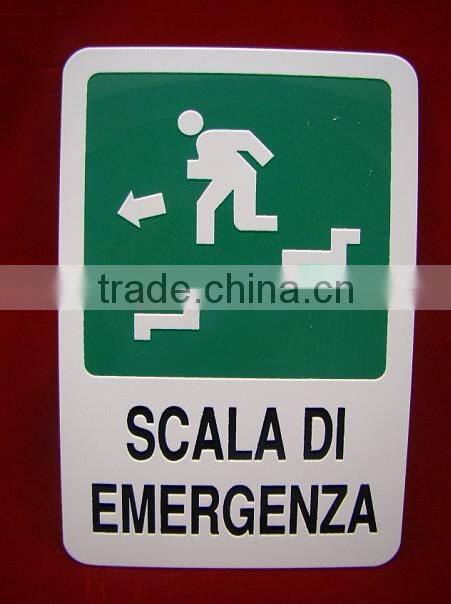 customized hazard metal warning sign