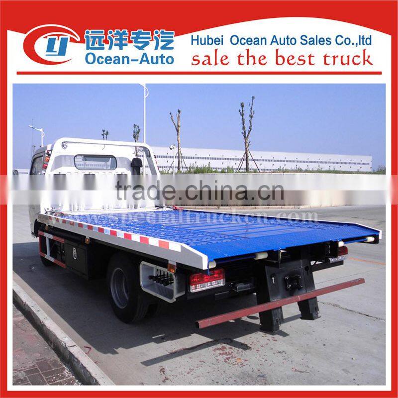 Dongfeng dlk flatbed tow truck sale