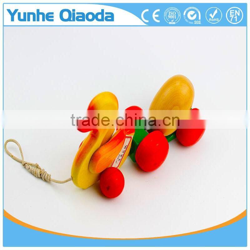 colorful Pull Along wiggles duck with one egg Wooden Toy wiggles as you pull they make a fun baby