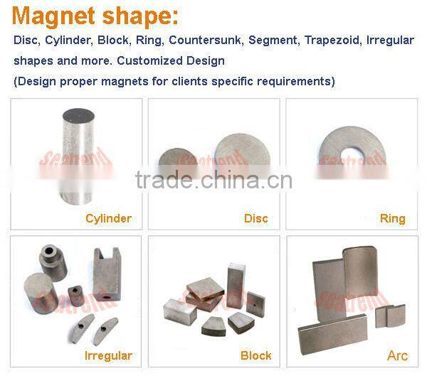 Customized ring sintered alnico magnets