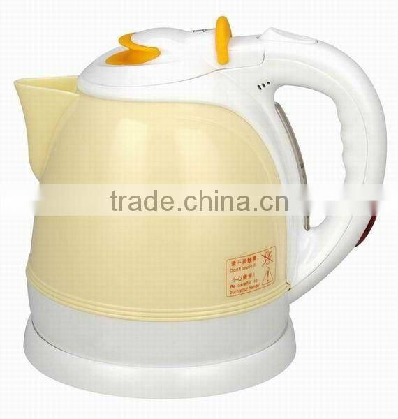 1.5L Hot Sale Plastic Electric Water Kettle ,Colorful,CE cert ,low price