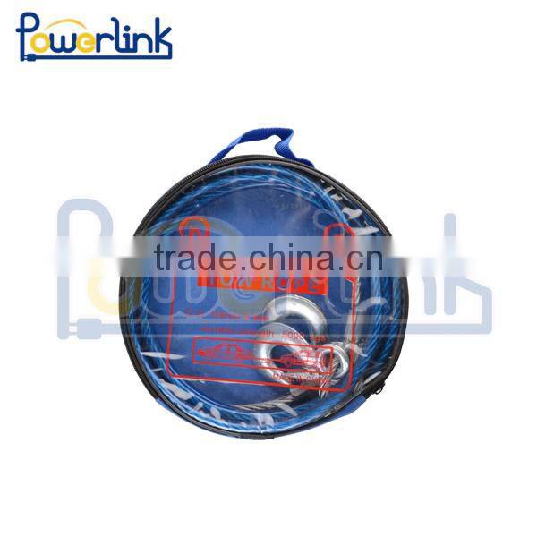 H30064 2T Steel tow rope for truck/2T Truck Car Tow Cable Heavy Duty Towing Pull Rope Strap Hooks Steel Hauling