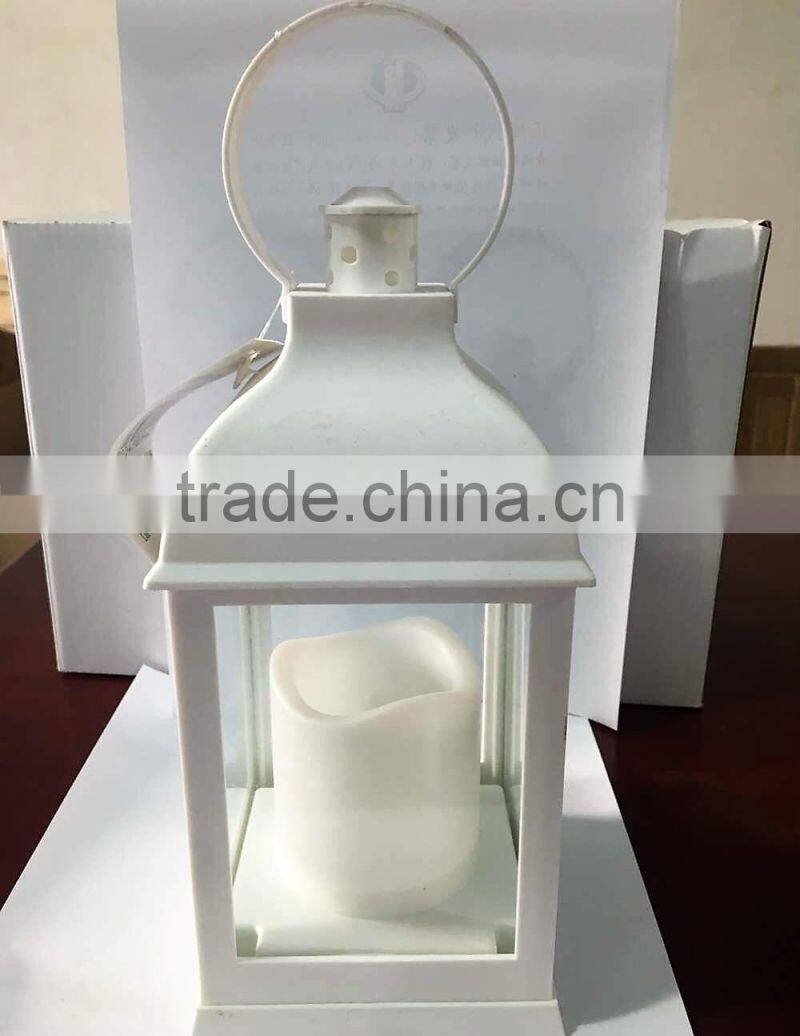 candle lantern home decorative candle lantern with led flickering flameless candle