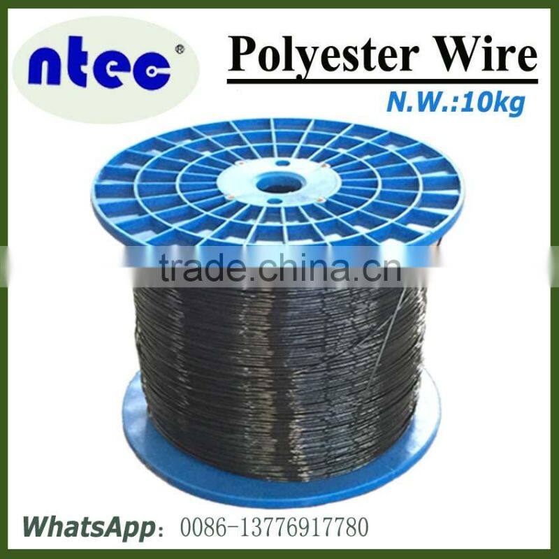 NTEC 2.2mm polyester monofilament wire white and black color by spool package