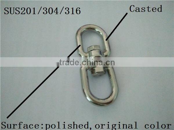 3/16" Swivel polished stainless steel 316 anchor chain snap shackle price