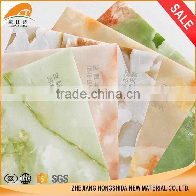 Cold lamination membrane sheet marble design high gloss pvc self adhesive film
