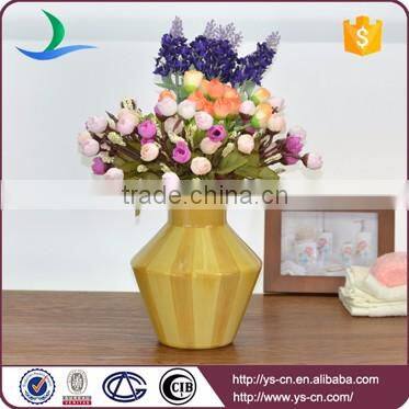 Colorful hand-painted line home decoration ceramic flower vase