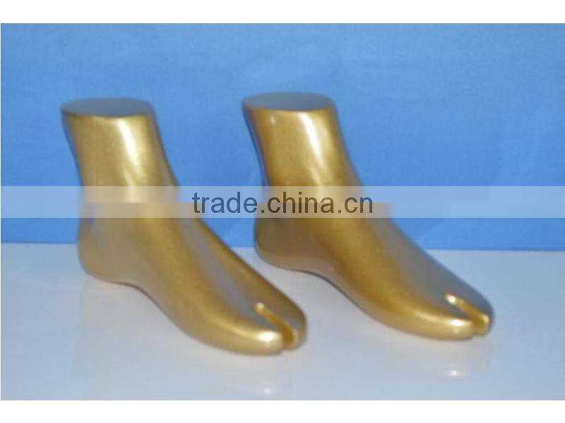 fashion female gold foot mannequin,mannequin foot sale