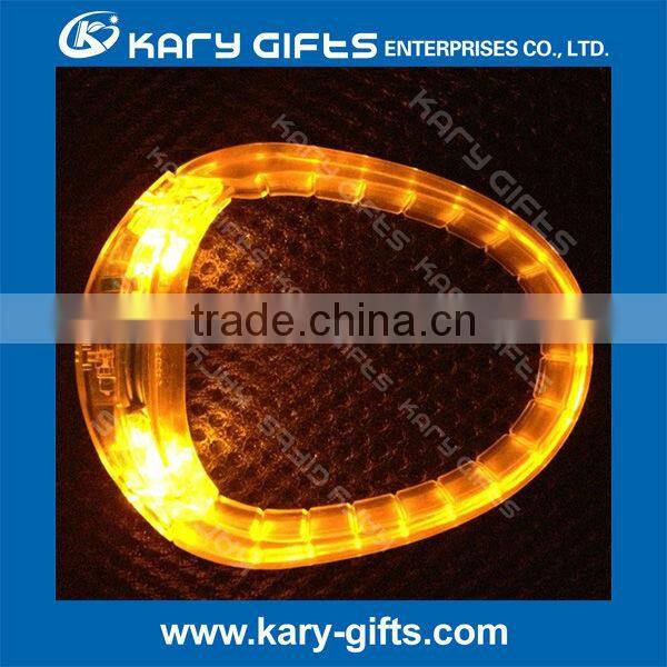 2016 Hot Selling Cusom Sound Sensor Led Light Wristband led bracelet