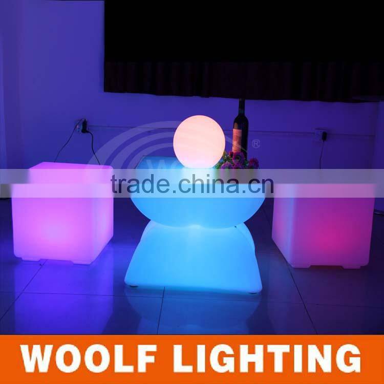 portable square party led light cocktail tables