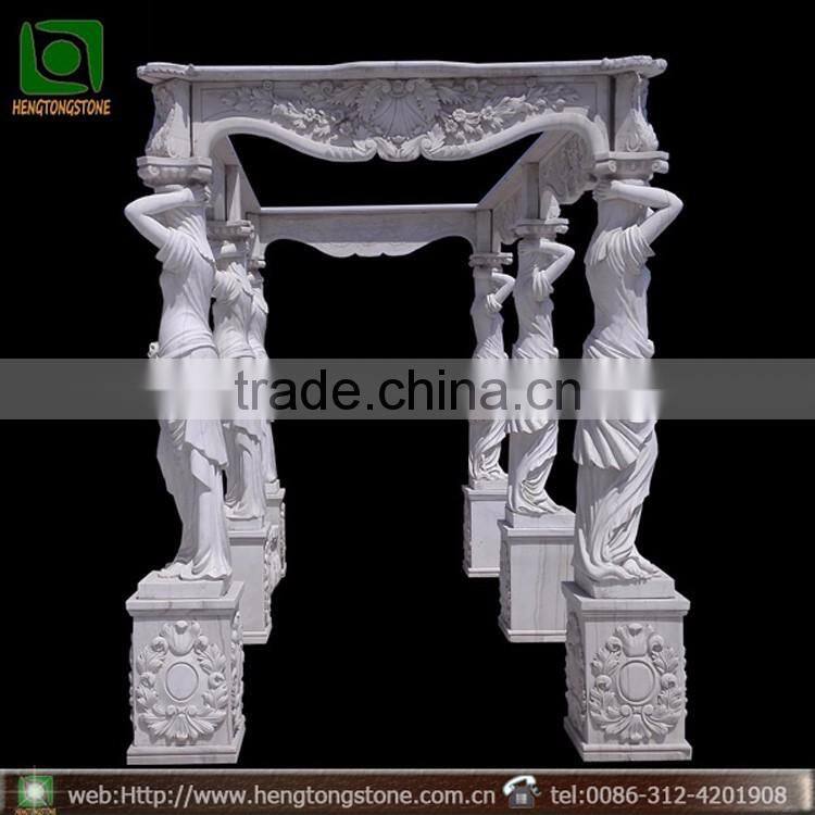 Outdoor Garden Stone Gazebo White Marble Pavilion