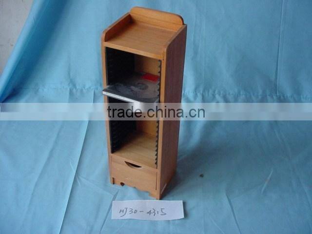 China manufacture wholesale wooden Cd Dvd Storage Shelves, wood CD storage drawers, CD storage box