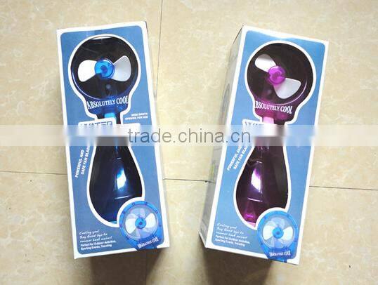 water fan plastic mini fan for kids in summer