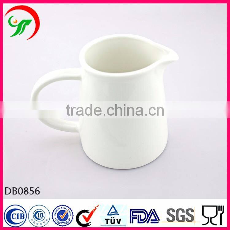 Factory direct wholesale WHITE ceramic or porcelain milk pot