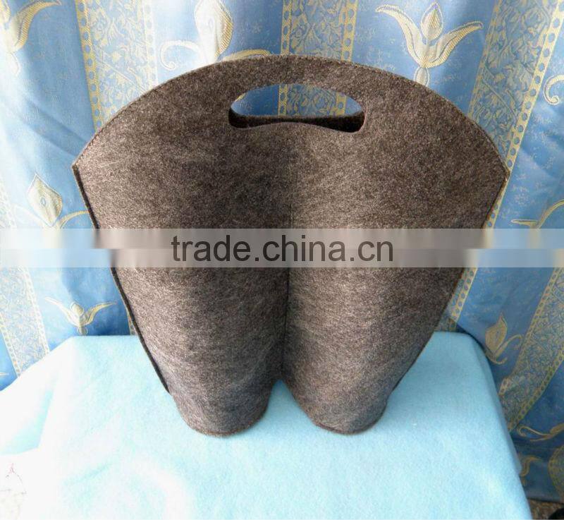#14052611 customized stylish felt wine bag