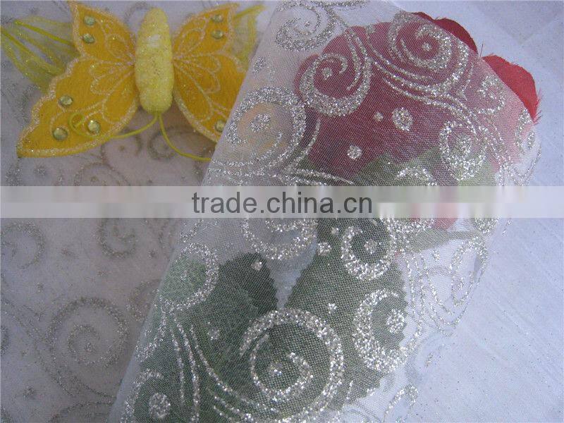 Sparkle White Modern Design Table Cloth/Runner