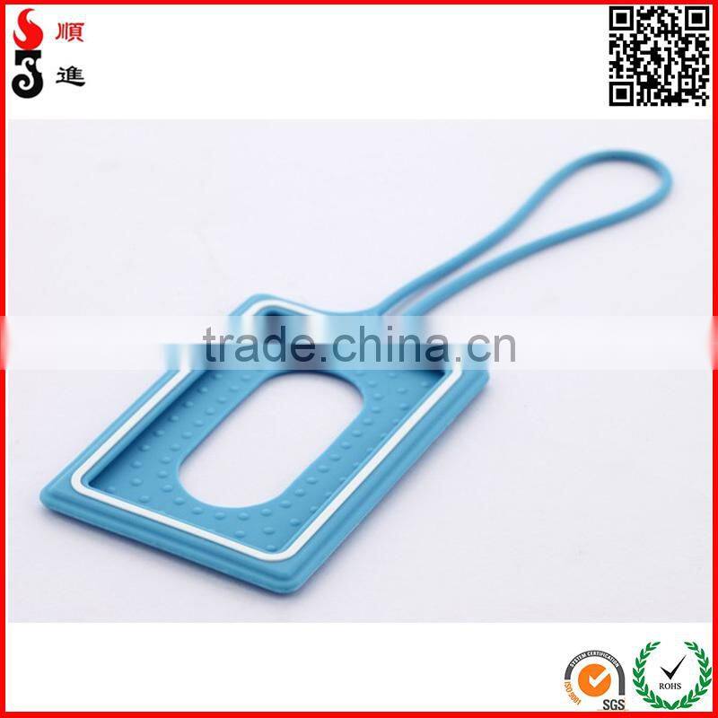 2015 cheap and high quality customized silicone luggage tag