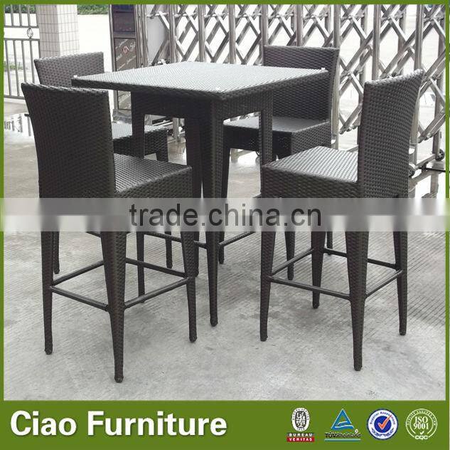 Outdoor coffee shop high bar table