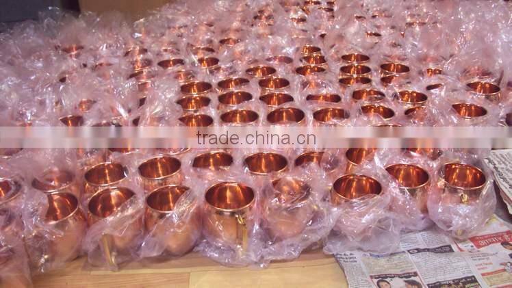 FDA APPROVED SMOOTH 100% PURE COPPER 16 OZ BARREL MUG FOR MOSCOW MULE, MINT, GINGER VODKA