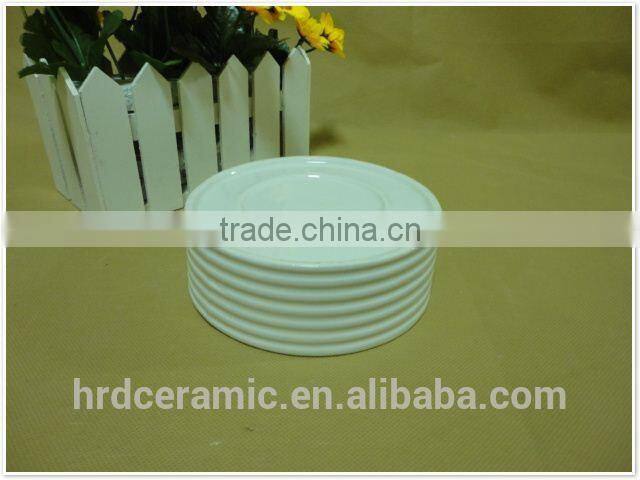hot sell white embossed ceramic bowl for fruit