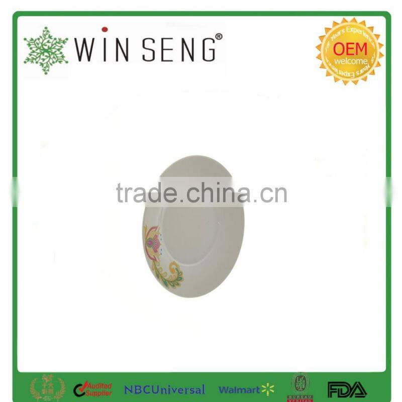 White Porcelain dinnerware round plate for gift item