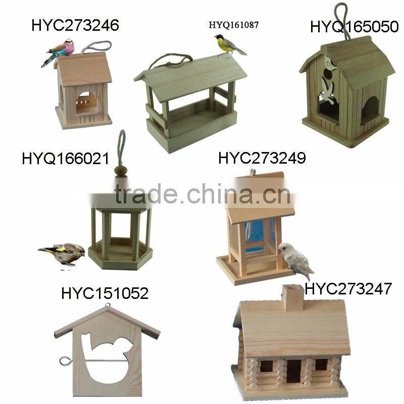 Garden art craft decorative wooden bird feeder