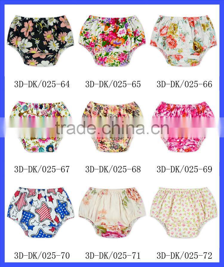 2016 Hot sale Cute Baby Diaper Covers Cotton seersucker fabric baby bloomers wholesale