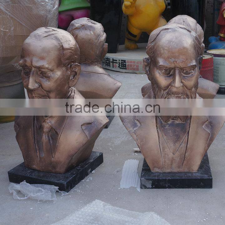 Bronze famous man character sculpture