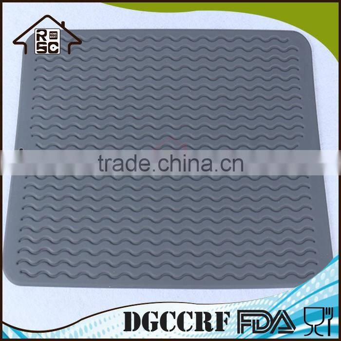 NBRSC Silicone Dishes Drying Mat Draining Mat for Kitchen Counter Dish Dryer Mat For Dish Drying