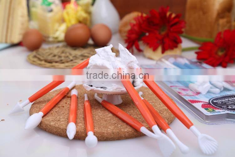 Wholesale plastic cake decorating tools/plastic cupcake decorating tools set