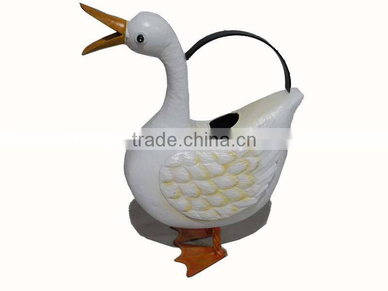 YS11842 Best selling metal duck animal flower planters