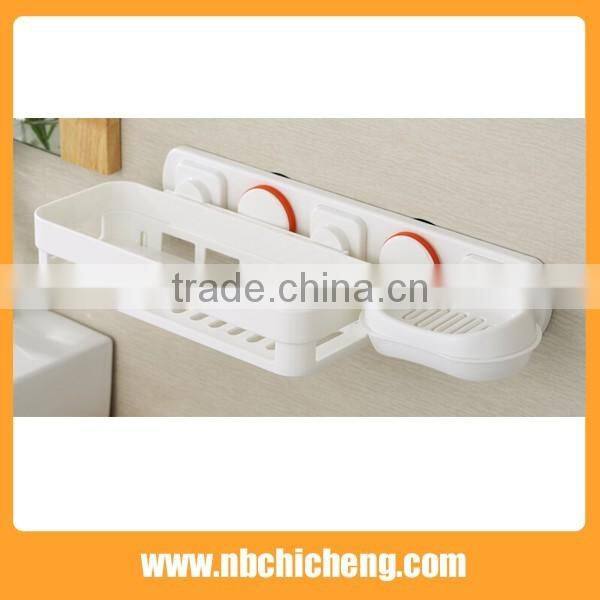 High quality bath accessories holder plastic storage holder wall mounted shelf