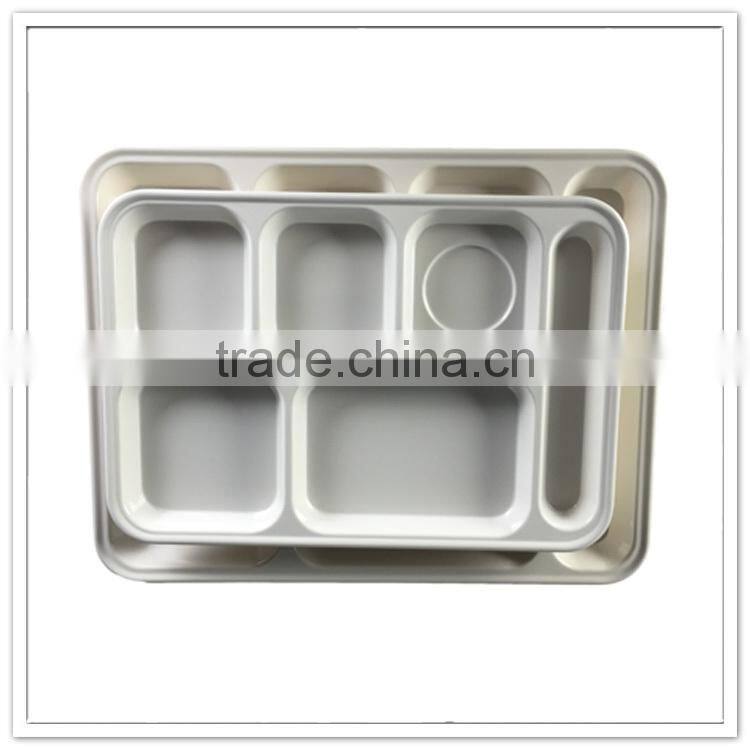 White plastic kitchen drawer cutlery tray with divisions frozen food tray packaging boot tray