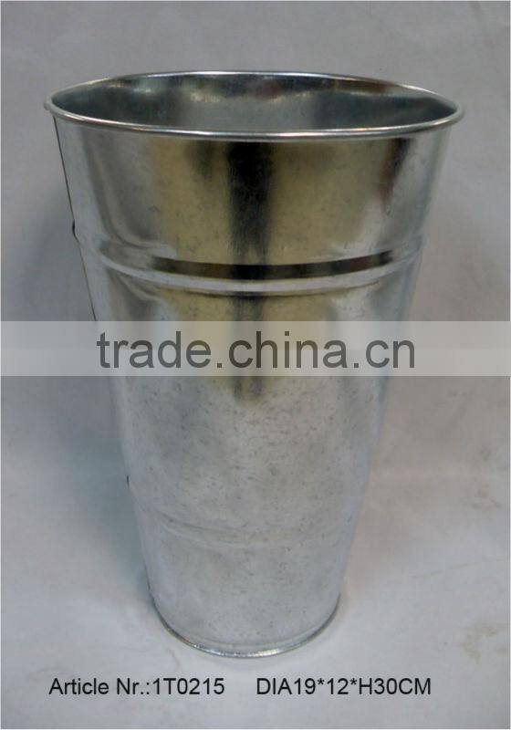 Galvanized steel flower bucket/Flower tub/flower pots wholesale