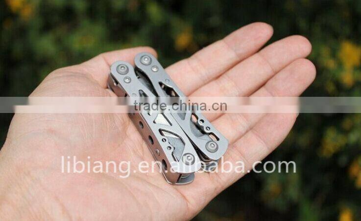 Stainless steel multi use mini folding pliers