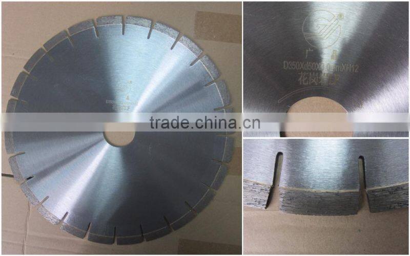 350mm Guangjing Granite Cutting Blade Customized Diamond Saw Blade for Granite