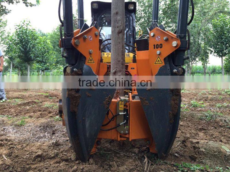 Garden tools/ Loader attachment with tree spade /tree mower