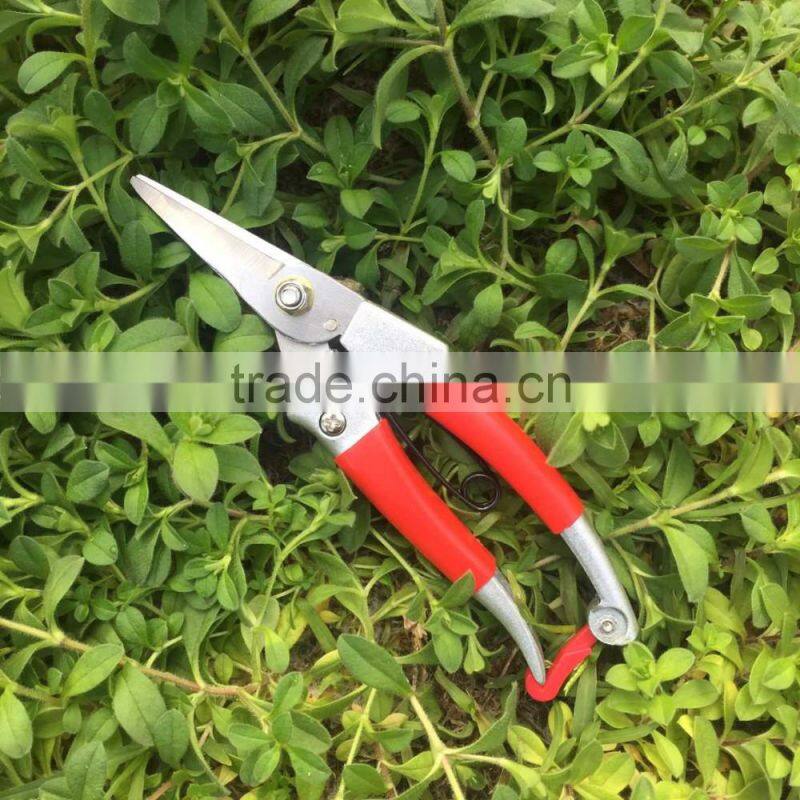 8 inch straight blade garden ratchet pruning shears