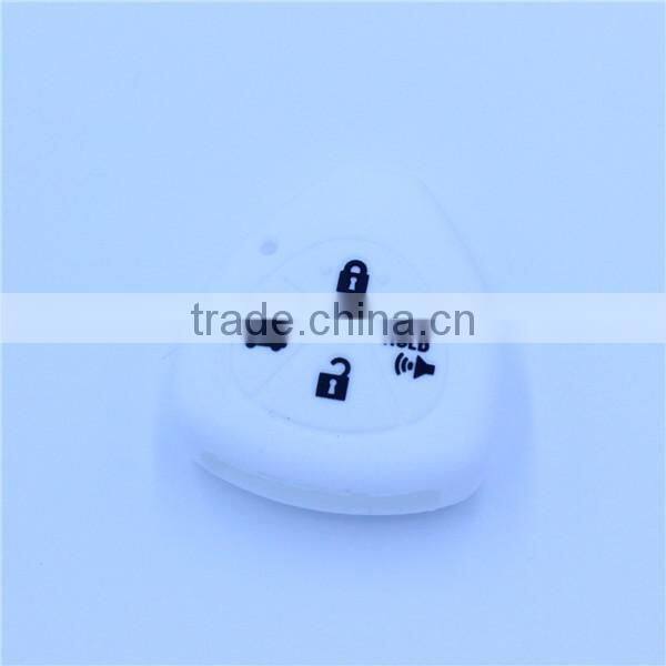 Silicone car key shell. fob key case for toyota 4 buttons
