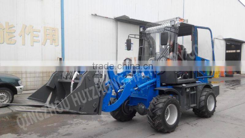 4WD tractor HZM 908 cheap wheel loader price chinese wheel loader without cabin for sale