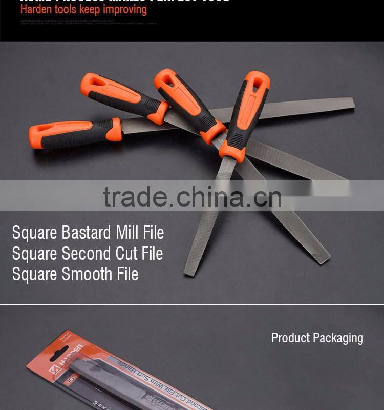 Professional Flat Second Cut File With Soft Handle