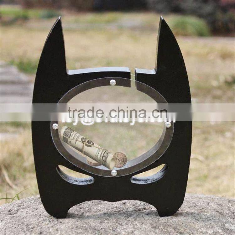 New design large wooden piggy bank for adults creative black wooden piggy bank for adults W02A254