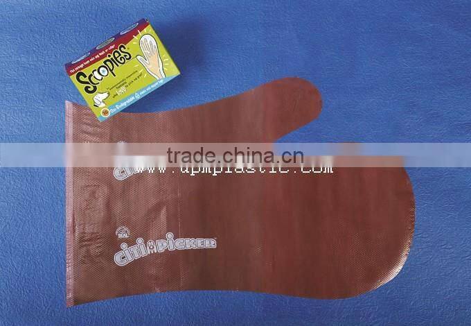 Degradable Plastic PE Dog Poop Glove